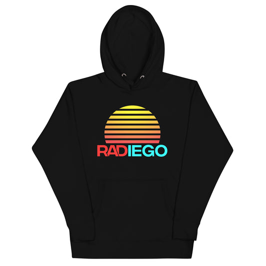 O - RADIEGO SUN LOGO BLACK HOODIE