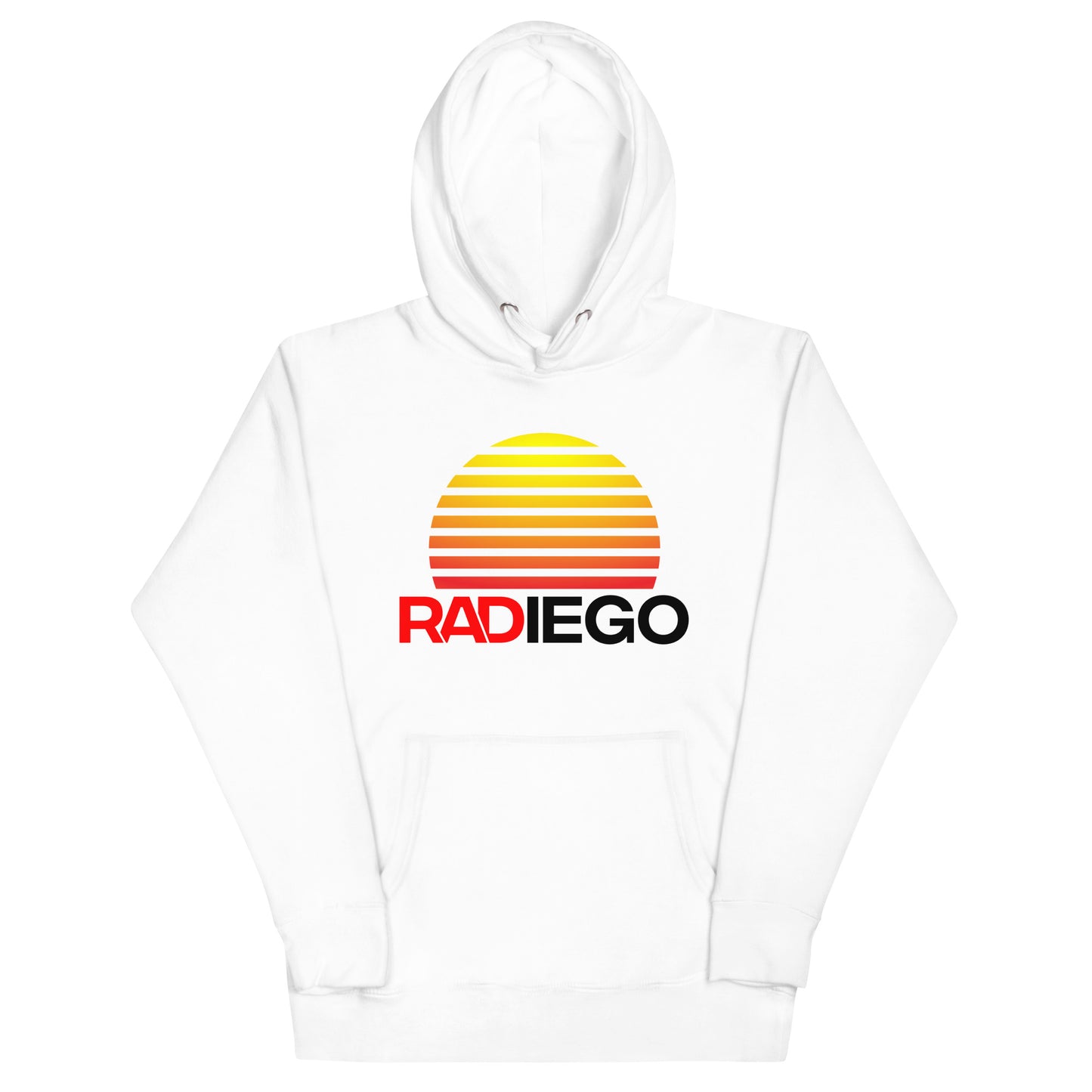 O - RADIEGO SUN LOGO WHITE HOODIE