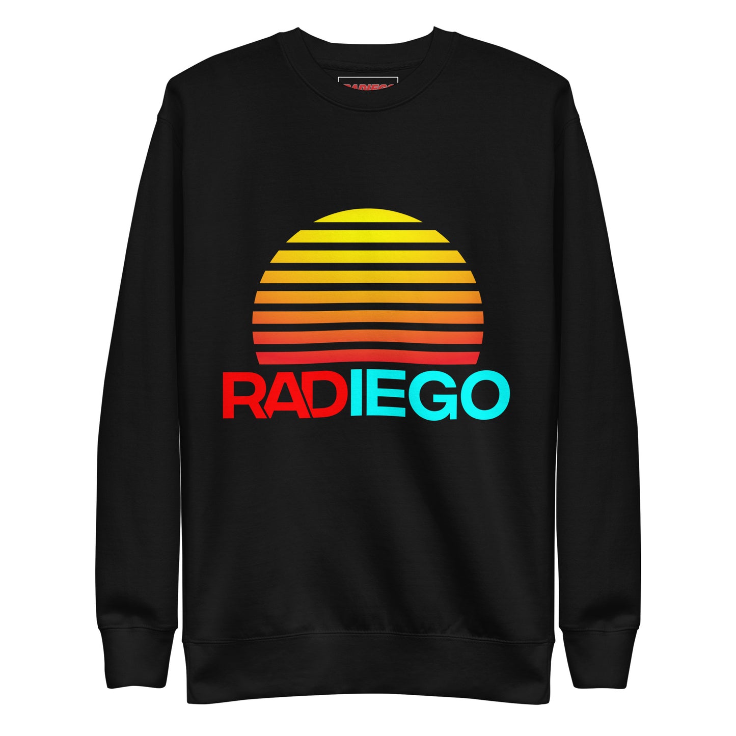 O - RADIEGO SUN LOGO BLACK SWEATSHIRT