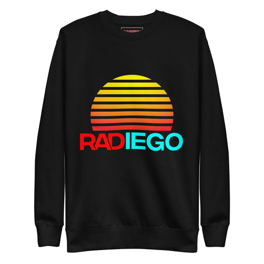 O - RADIEGO SUN LOGO BLACK SWEATSHIRT