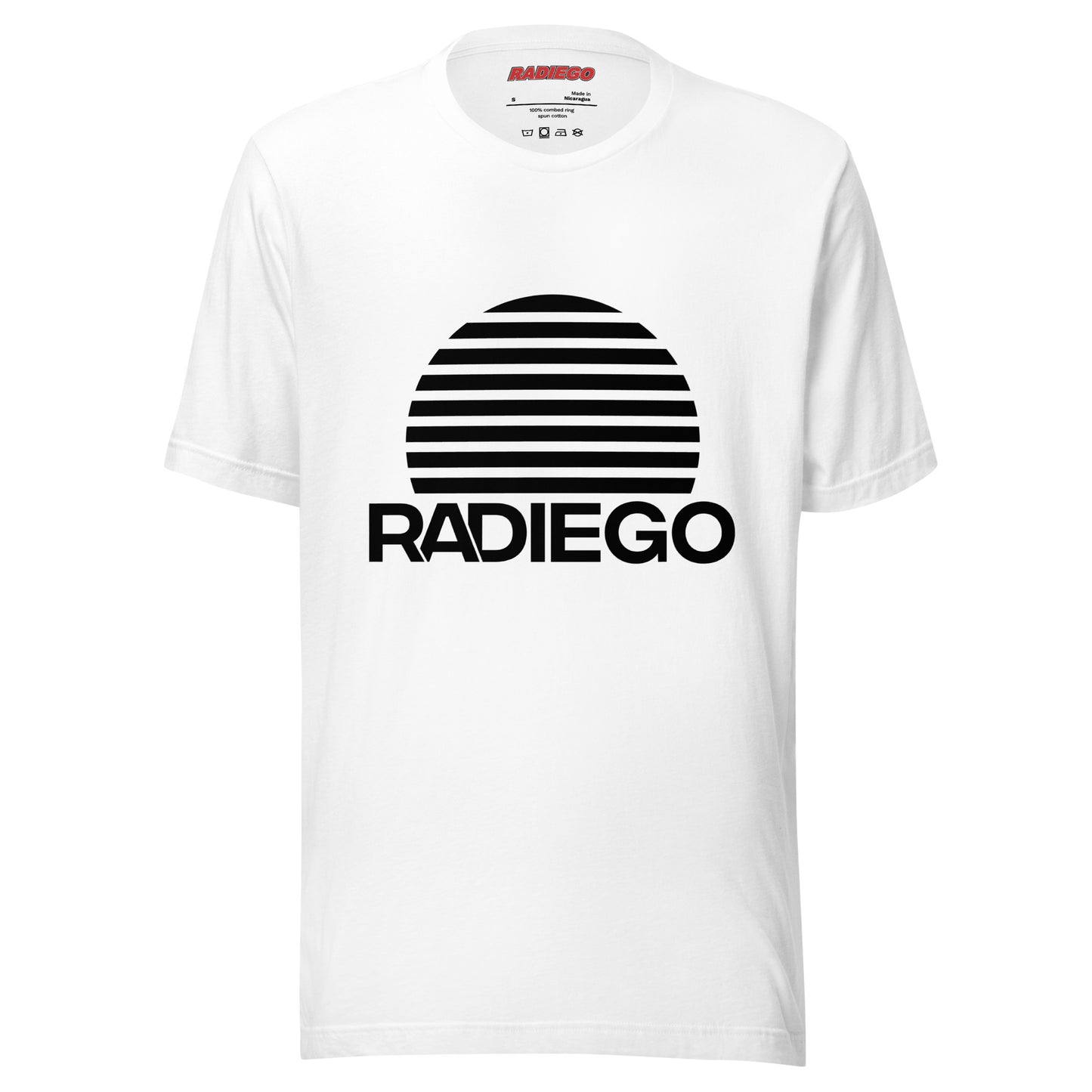 O - RADIEGO BLACK SUN LOGO TEE WHITE